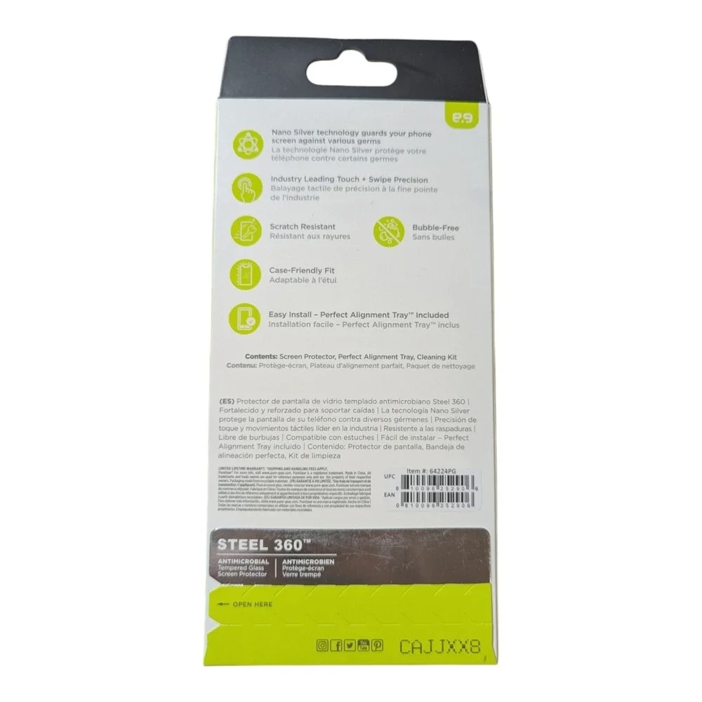 F3. PureGear Tempered Glass Protector Apple iPhone 14 Pro Max/14 Plus/13 Pro Max